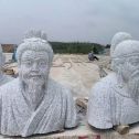 白山 白麻花岗岩石材人物立体雕刻
