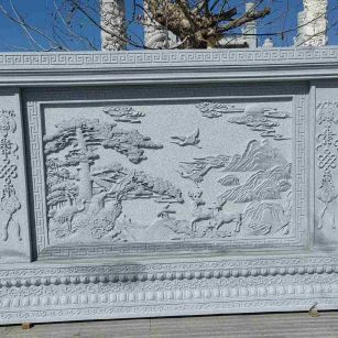 白山 芝麻白大型照壁，屏风，影壁