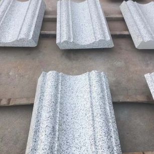 白山 白麻花岗岩光面别墅线条