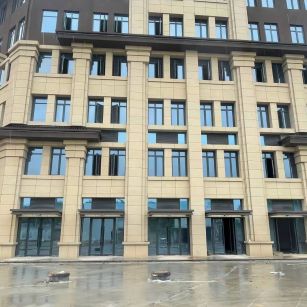 白山 黄金麻花岗岩荔枝面小区外墙干挂