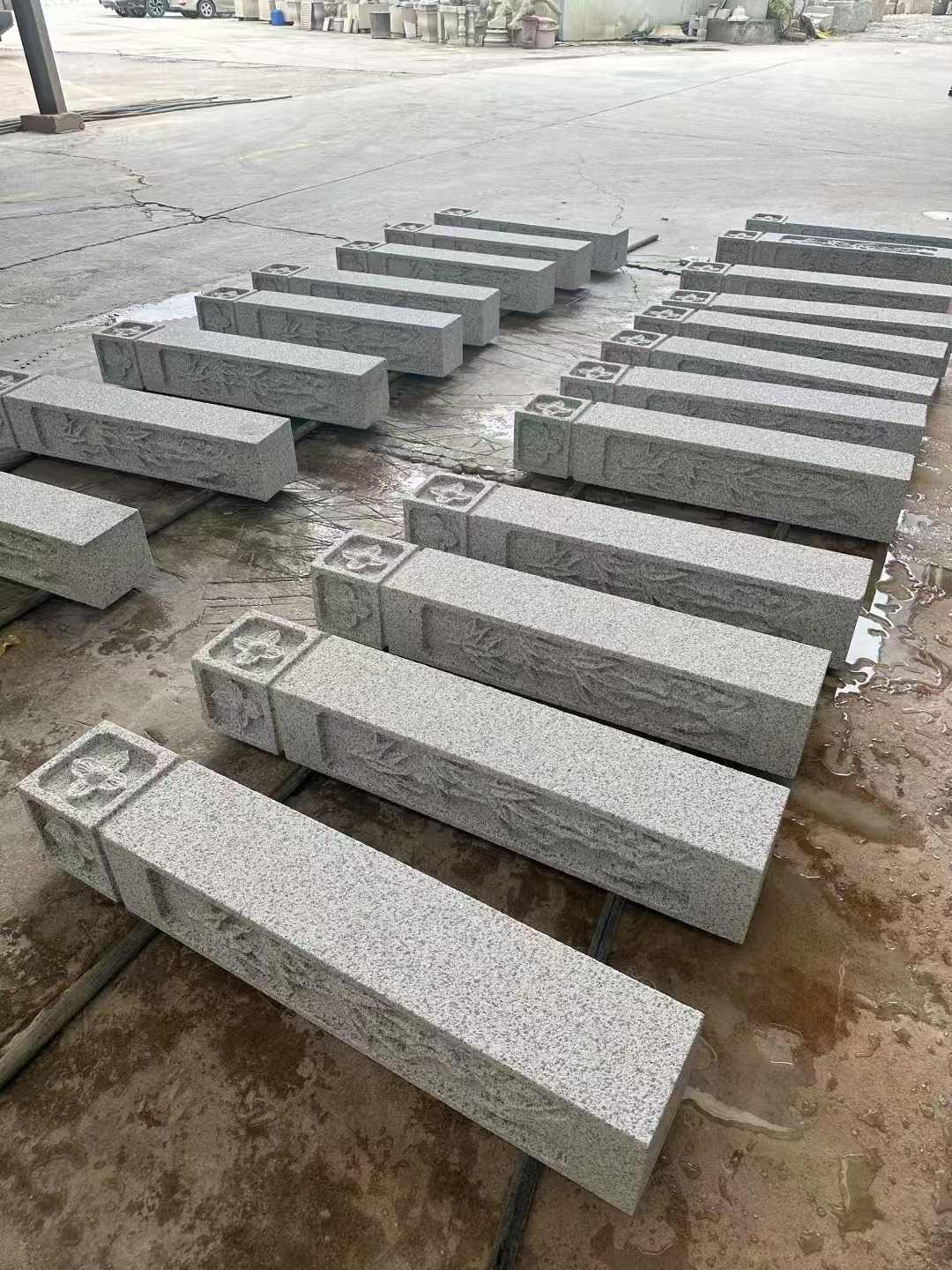 白山 白麻方柱雕花防水