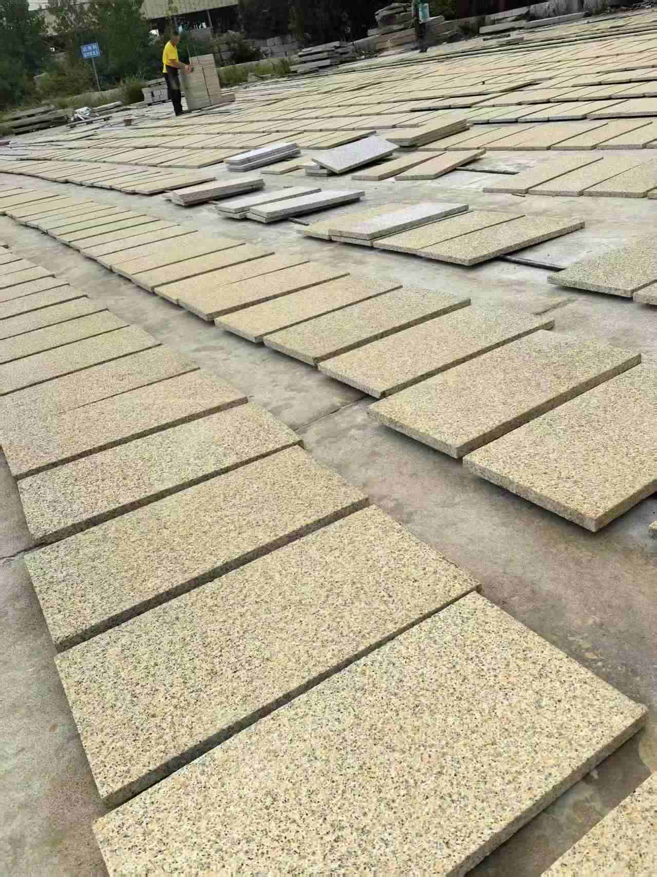 白山 黄金麻荔枝地铺石面排板