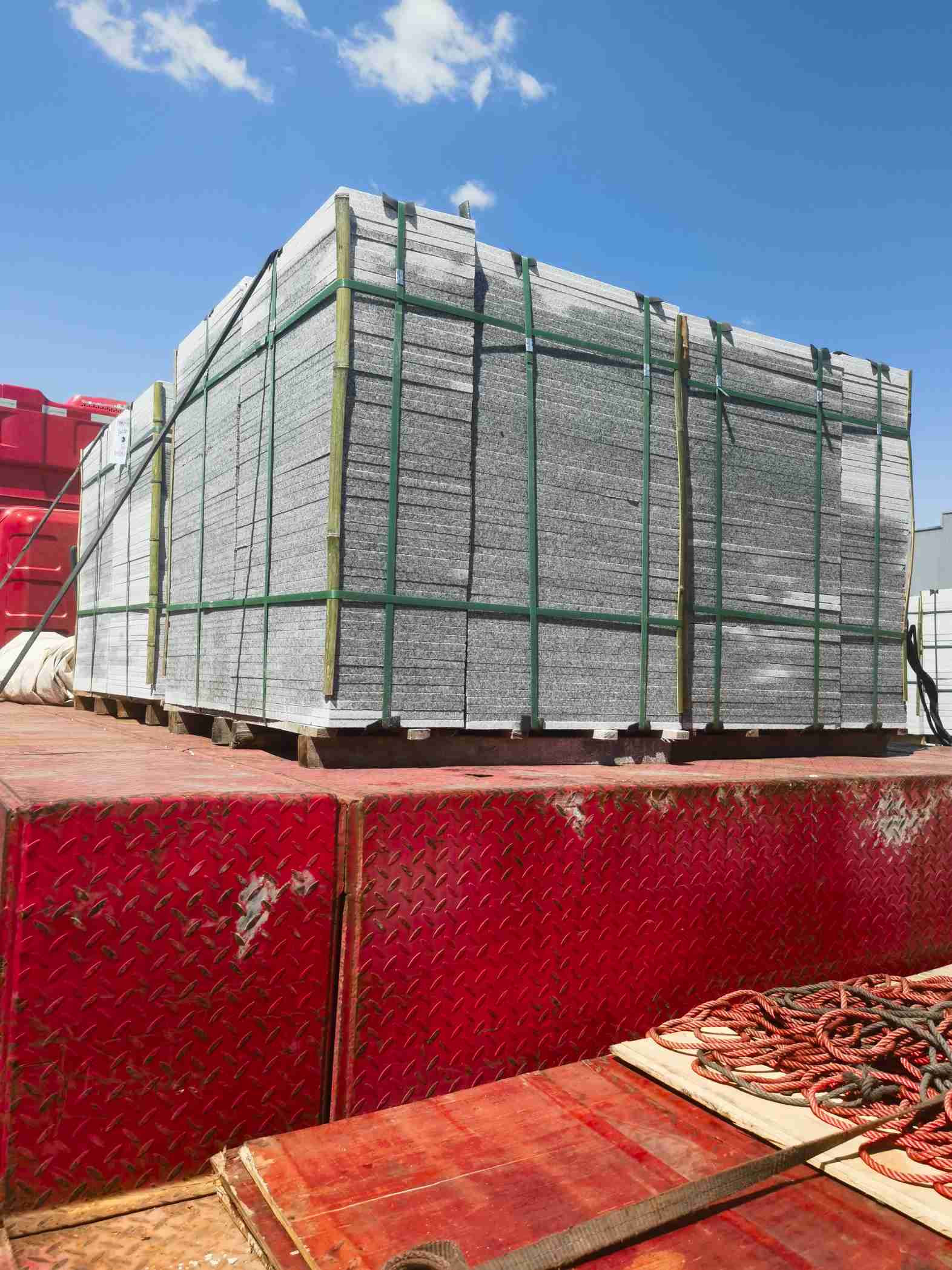 白山 芝麻白火烧规格板地铺石300*600/600*600