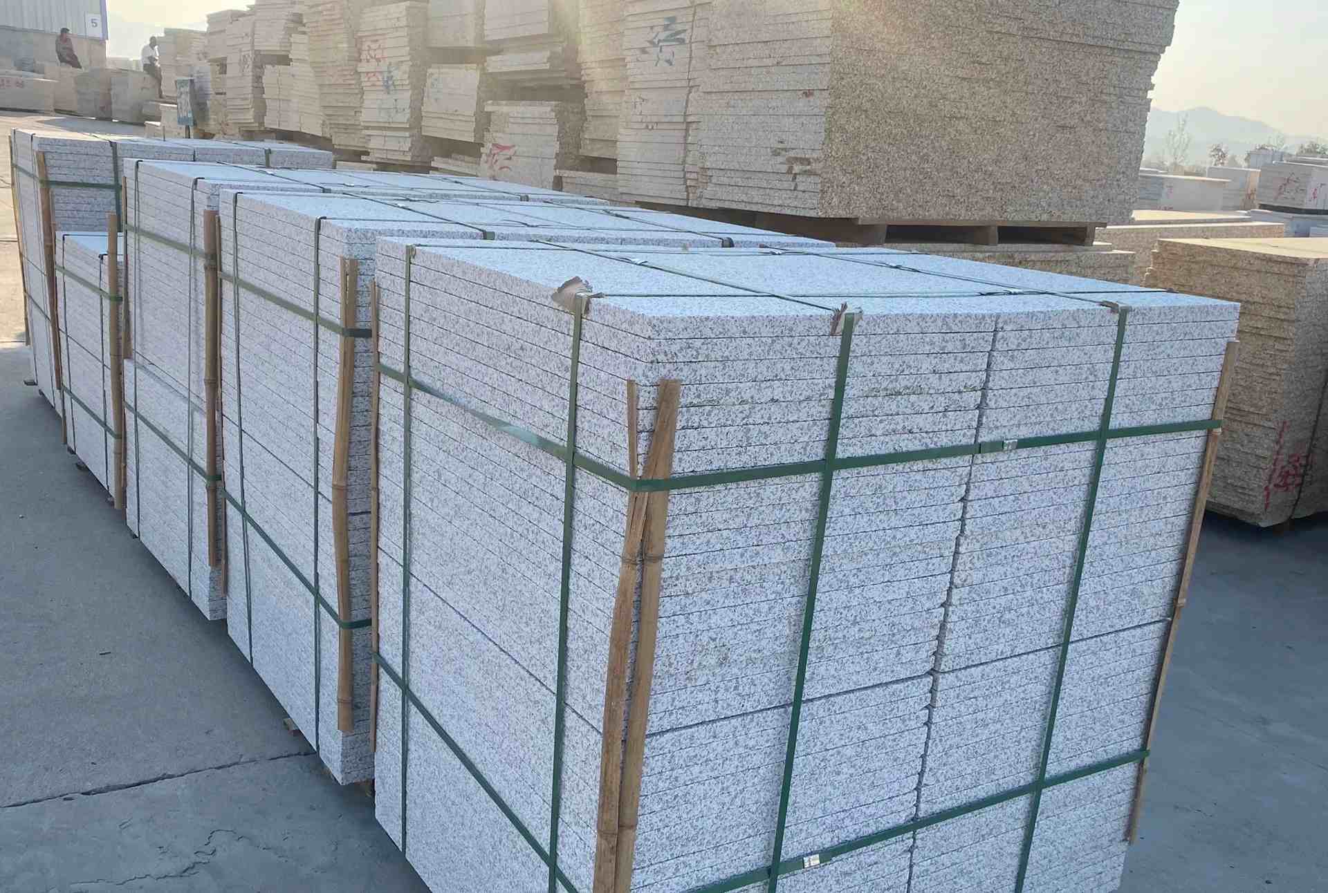 白山 白麻花岗岩荔枝面地铺石