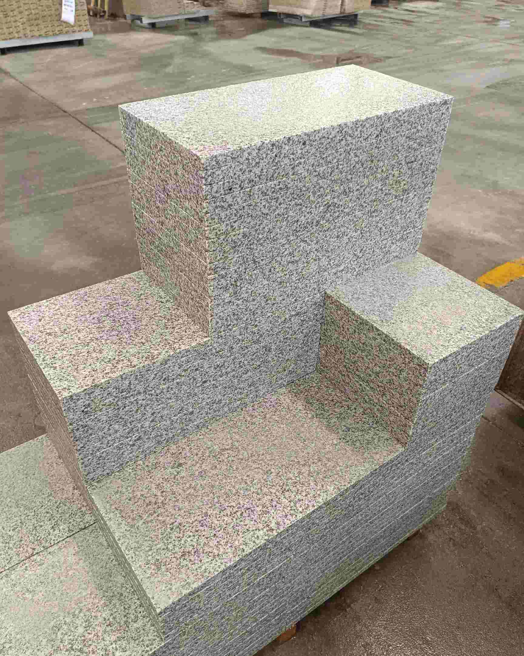 白山 白麻花岗岩荔枝面地铺石